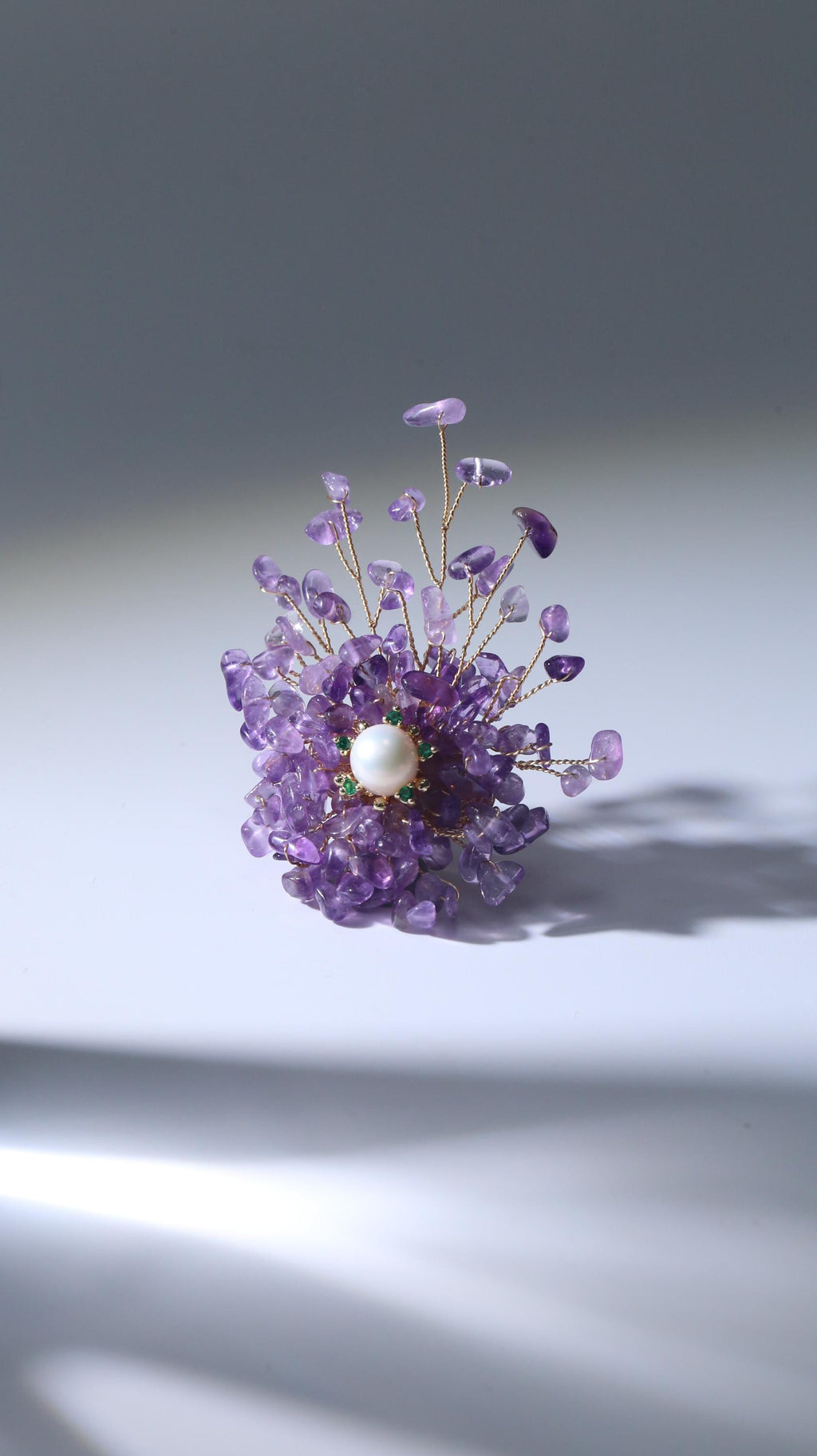 Morado Crystal Fireworks Brooch | Handmade Summer Spark Jewelry for Joy & Abundance • Multi-wear design