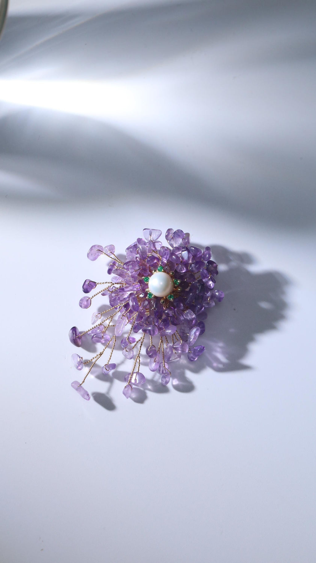 Morado Crystal Fireworks Brooch | Handmade Summer Spark Jewelry for Joy & Abundance • Multi-wear design